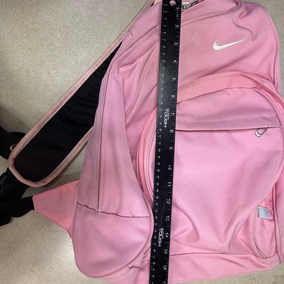 Rare Vintage Nike Swoosh Sling Bag Light Pink Backpack Y2K Travel School Sport main image 9